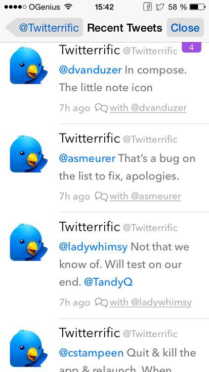 Twitterrific: un client Twitter pour iPhone qui a fière allure!