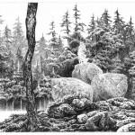 illustration encre de chine