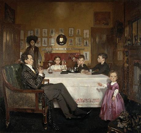 William Orpen 1907 A Bloomsbury Family ,