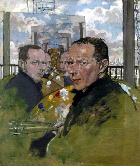 William Orpen 1924   Self Portrait, Multiple Mirrors