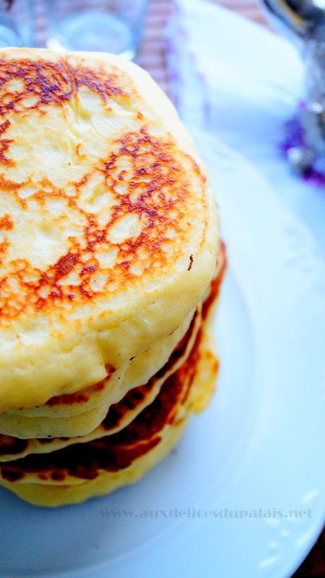 Harcha à la semoule façon pancakes