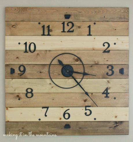 4DIY-Wood-Plank-Clock-making-it-in-the-mountains
