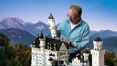 Le château de Neuschwanstein reconstruit en briques de Lego