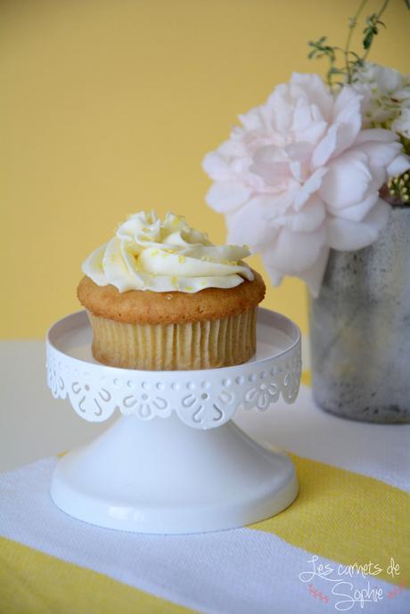 Cupcakes au Lemoncurd – Glaçage Mascarpone/vanille