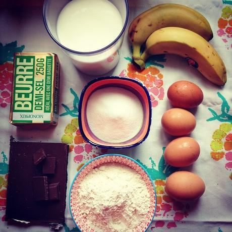 Mercredis gourmands : un gâteau magique choco-bananes #mercredisgourmands