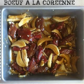 Boeuf mariné à la coréenne