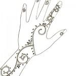 dessin de henné facile a faire