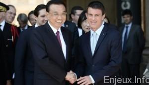 Le Premier ministre chinois en France, des milliards d’euros de contrats en perspective