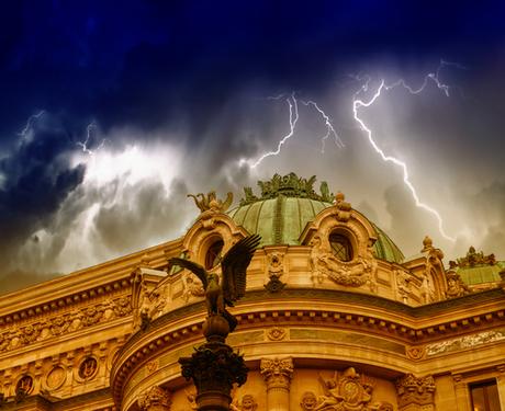 Storm over Opera building in Paris - CristinaMuraca / Shutterstock