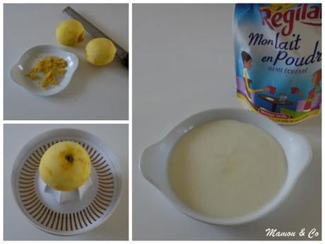 Glace au citron aux éclats de meringue
