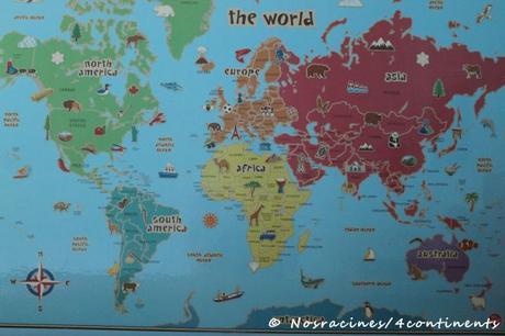 Carte du monde de mon fils cadet