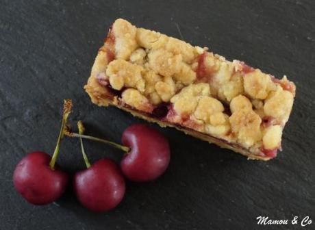 Tarte basque aux cerises façon crumble