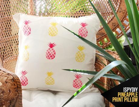 Tampon ananas , impression coussin