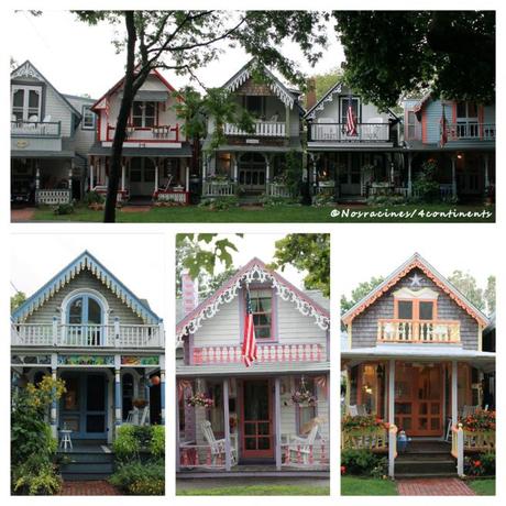 Les « Gingerbread Cottages », Oak Bluffs, Martha's Vineyard - 2014