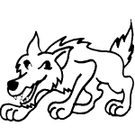 dessin de loup