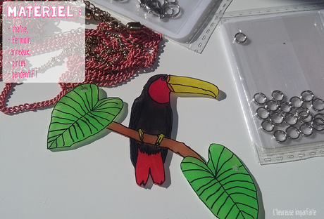 Tout joli, tout simple à faire : le collier toucan