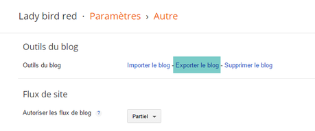 Faire une sauvegarde de son blog