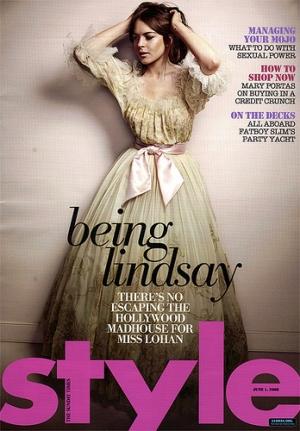 Lindsay Lohan en Une de Style