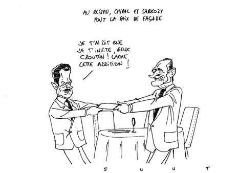Chirac et Sarkozy se réconcilient pour les caméras