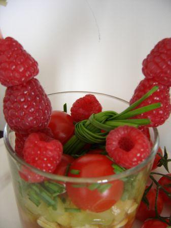 Tartare aux 3 Tomates et aux Framboises/Three-tomato Tartare with Raspberries tomatotartare2