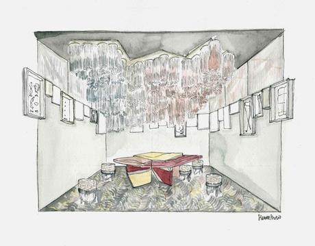 La salle à manger, miroir du temps de Dimore Studio. Un lieu qui montre que le futur se construit en regardant le passé.