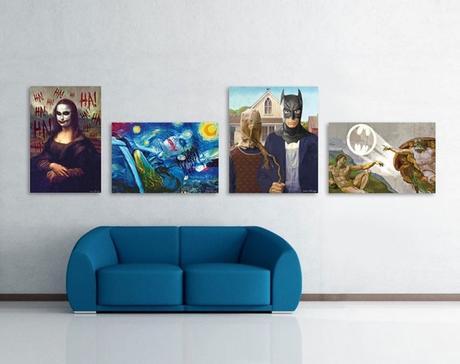 Batman & co s’incrustent dans des tableaux mythiques