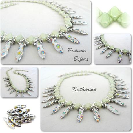 KATHARINA Mint et argenté