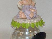 Pots douceur avec p'tit lutin en porcelaine froide