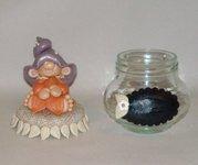 Pots douceur avec p'tit lutin en porcelaine froide