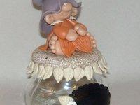 Pots douceur avec p'tit lutin en porcelaine froide