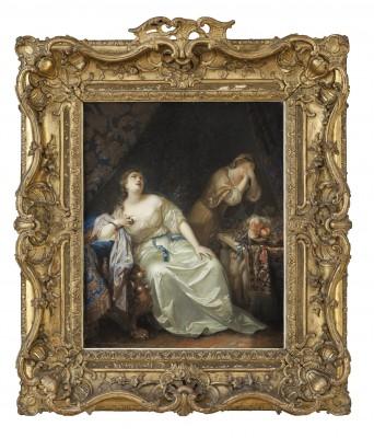 Caroline-Louise de Bade La Mort de Cléopâtre, 1764 (copie d’après Caspar Netscher) © The Royal Academy of Fine Arts/The Academy Council, Copenhague