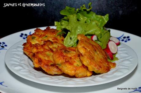 Beignets au Maïs et Fromage.