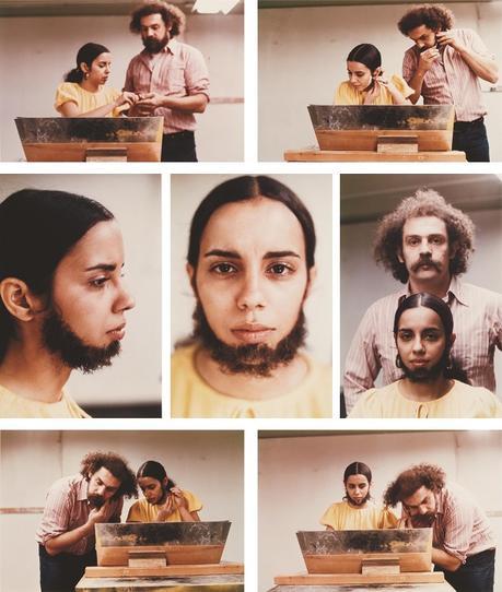 Facial Hair Transplant - 1972. Performance, New York, galerie Lelong