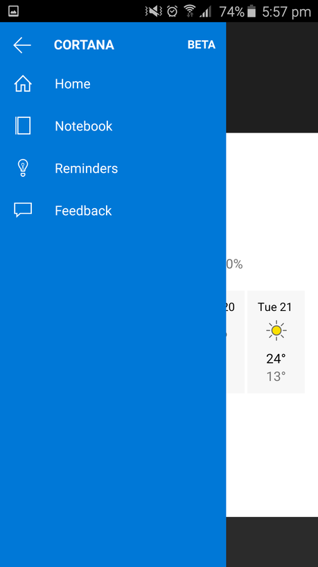 Une version de Cortana pour Android circule sur la Toile Screenshot_2015-07-17-17-57-16