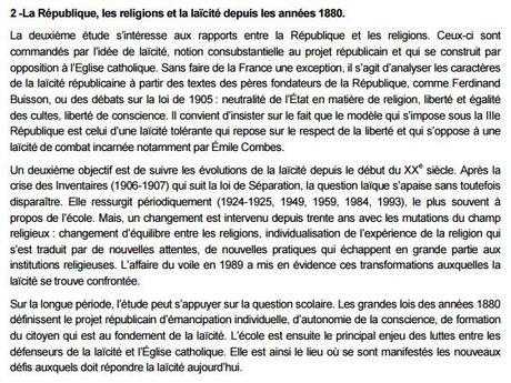 Programme de Première - La République et les évolutions de la société française