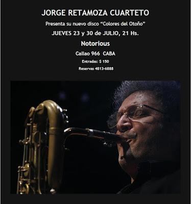 Le saxo et le tango : un nouveau disque de Jorge Retamoza [Disques & Livres]