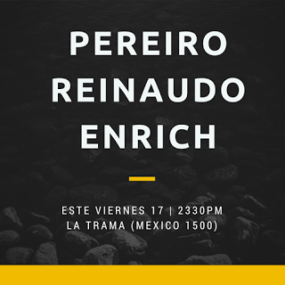 Le trio Pereido, Reinaudo, Enrich à La Trama ce soir [à l'affiche]