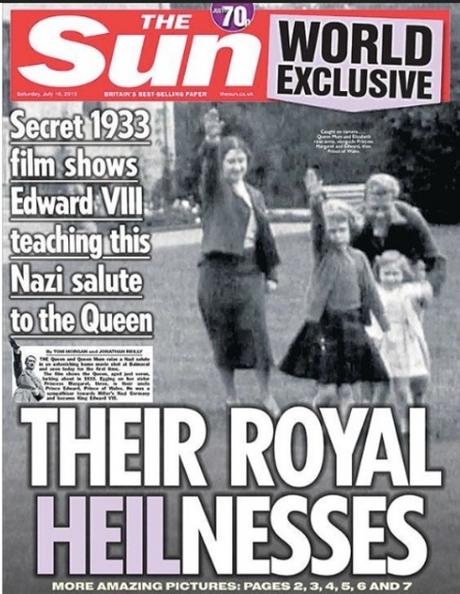 Elizabeth II et le salut nazi