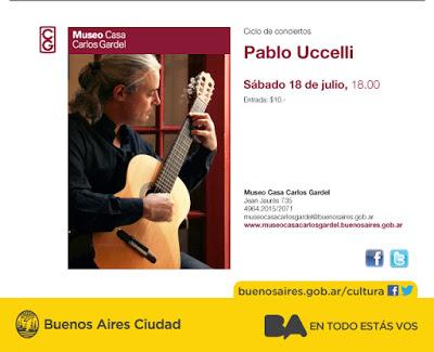 Pabo Ucelli en concert payant chez Gardel [à l'affiche]