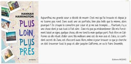 Plus loin, Plus près | Hannah Harrington Plus loin, Plus près | Hannah Harrington