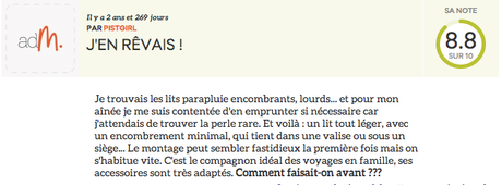 Avis de maman lit parapluie phil and teds