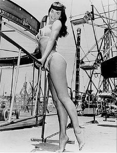 Betty Page in the sky