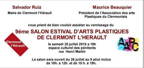 9ème SALON ESTIVAL D’ARTS PLASTIQUES DE CLERMONT L’HERAULT