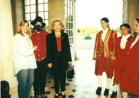 Michael Jackson au château du Champ de Bataille, le 1er juillet 1997 avec e dauchy