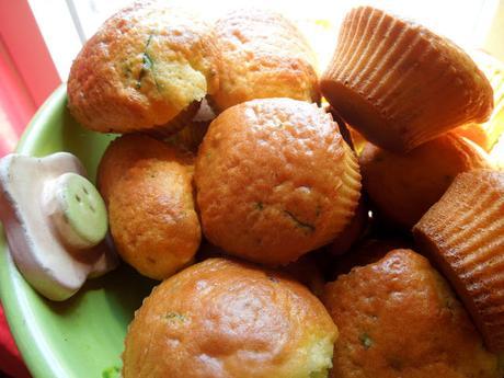 Mini-muffins citron confit, coriandre