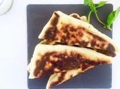 Gözleme courgettes-menthe sauce yaourt-concombre