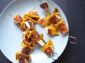 Brochettes Grillis courgette jaune.