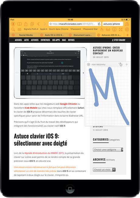 Astuce iPhone: iOS 9 gère les mots de passe dans Safari