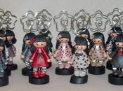 Porte-photo avec fillette porcelaine froide