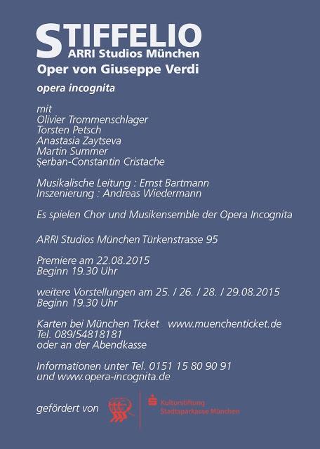 Opera incognita monte le Stiffelio de Verdi à Munich